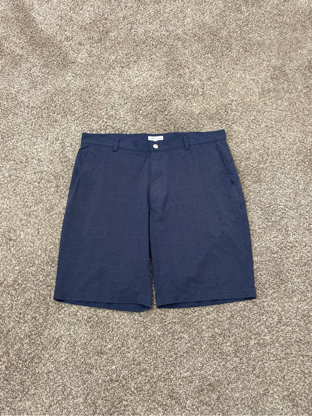 Peter Millar Shackleford Performance Hybrid Shorts Mens 36 Blue Golf Performance